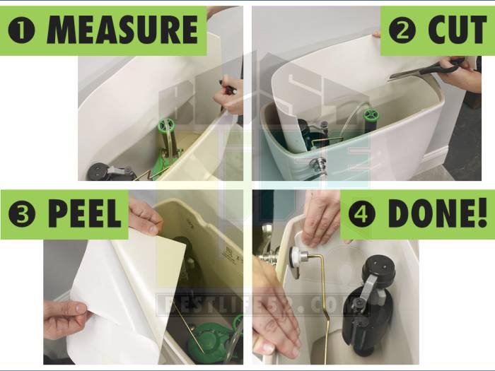 Anti-Condensation Toilet Tank Liner instructions