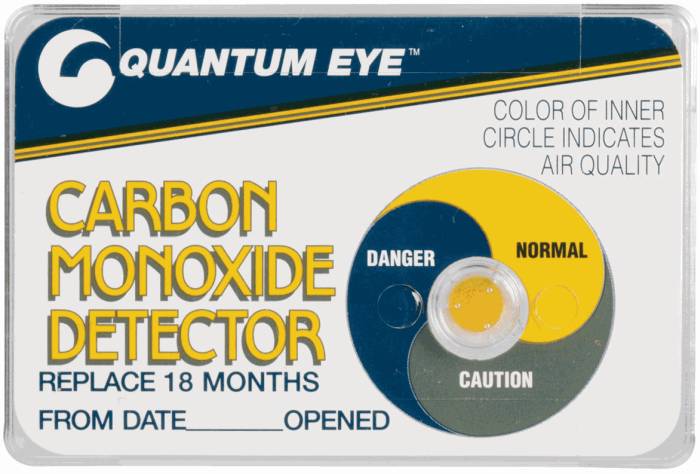 Chemical carbon monoxide detector