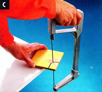 For smoother curved cuts use a rod saw