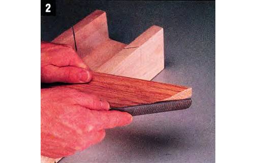 File a back sloping level and you will have a closer finish on the adjoining edges