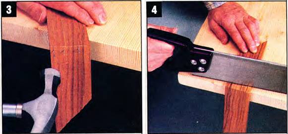 Reinforce the joint by pre-drilling two holes and adding two brad nails
