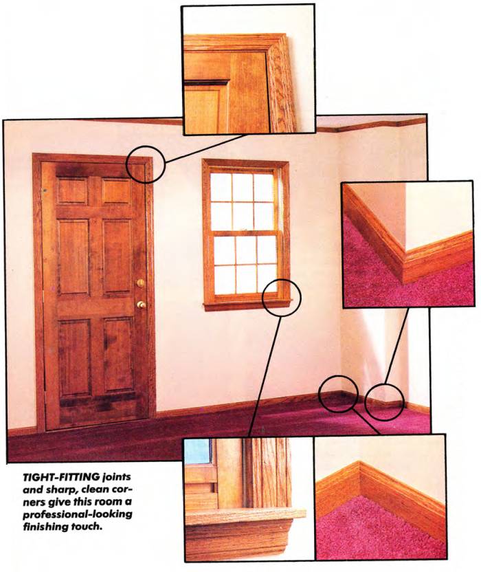 Tight-fitting joints and sharp, clean corners give this room a professional-looking finishing touch
