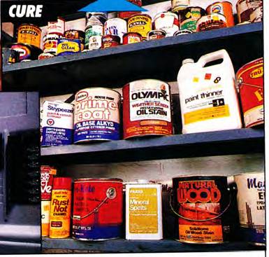 Store flammable liquids away from heat, out of reach of children, and out of your home (in a garage further away from the living area or a sharden shed_)