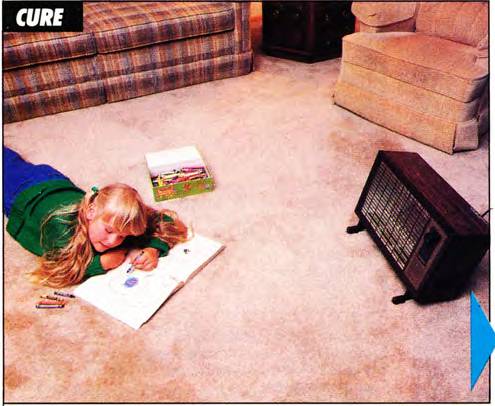 Keep children and flammable materials away from space heaters