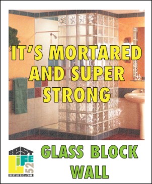 Here's how you can custom build a strong glass block wall by yourself