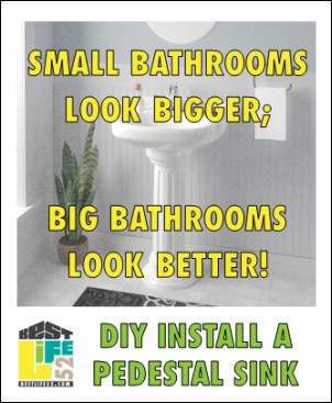 Smaller bathrooms will look bigger; big bathrooms will look better. Here's how you can do it on your own - and SAVE THOUSANDS!