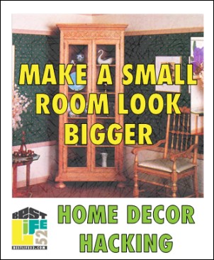 Here's how you can hack any small room and trick your eyes into thinking the room looks bigger or wider.