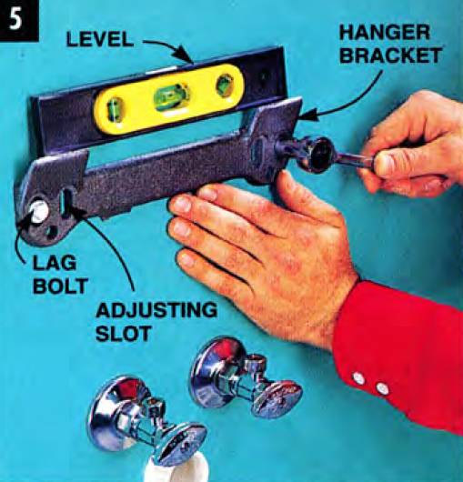Make sure both hanger brackets are level