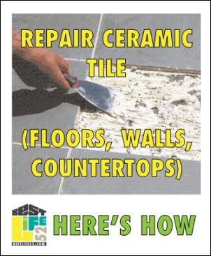 Here's how to refresh your ceramic tile floors, walls, or countertops by replacing cracked, broken, or missing tiles.