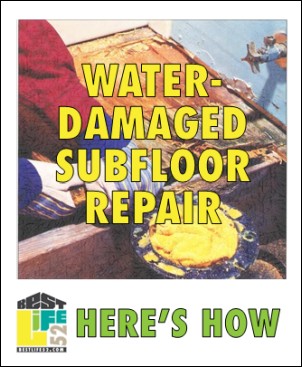 Once you stop the original cause of moisture in wood, use this guide on replacing a subfloor in a hard-to-reach place.