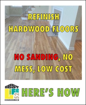 Did you know sometimes you could refinish hardwood floors without the huge mess (and long time and high cost) of sanding? Read my article to learn how.