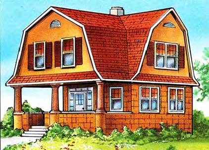 Gambrel roofs also create a lot of attic space