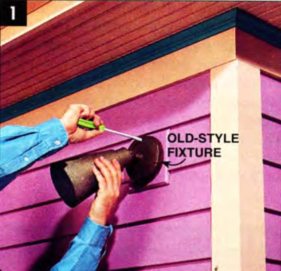Remove the old-style light fixture