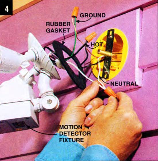Follow the manufacturer's directions to mount the new fixture