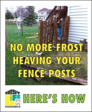 If the winter frost heaves your fence posts, follow this guide to solve this problem once and for all.
