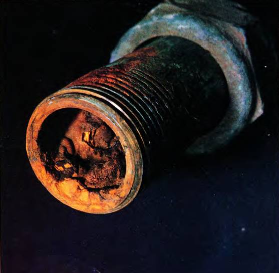 This photo shows how much damage hard water can make creating scale and reducing efficiency and flow