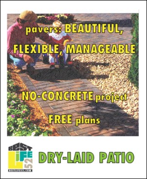 Pavers are beautiful, flexible, and manageable. This article shows you all the steps involved in fitting any patio shape to your backyard.