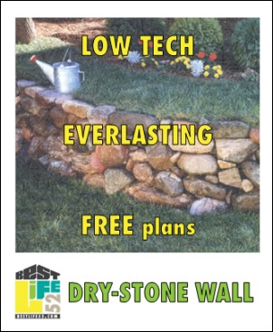 Low-tech and everlasting, this wall is a great Summer project to create a beautiful piece of design in your garden