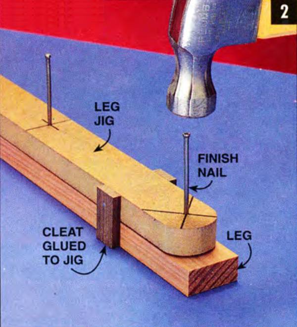 Cut all pieces and use the layout jigs to mark the drilling holes