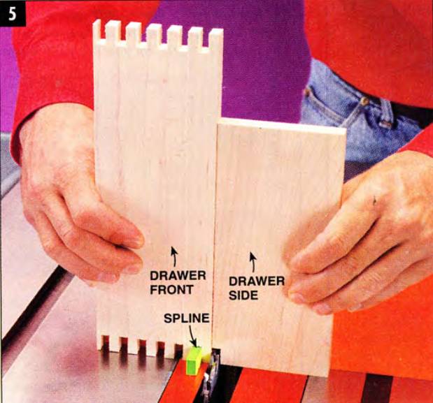 Use a drawer front to align one of the sides, and start cutting the sides next