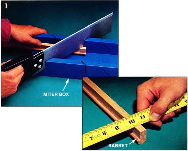 Measure your molding on the outside of the molding and make the 45-degree cuts