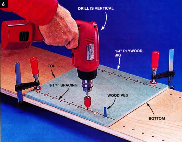 Use a jig to ensure accurate drilling