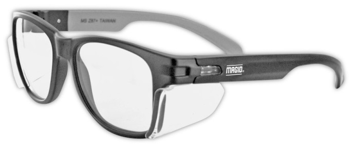 the Magid Y50BKAFC are safety glasses with side shields for extra eye protection