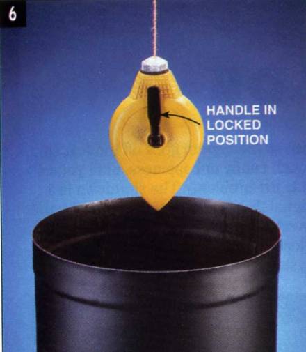 Lock the handle and you got yourself a makeshift plumb bob