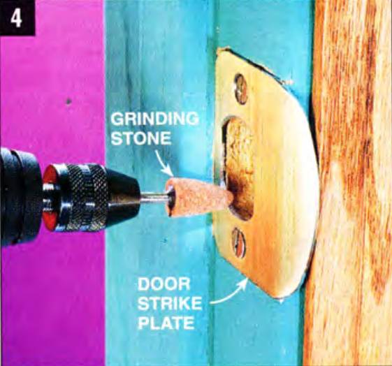 cordless rotary tools are also great for locksmiths; all it takes is a grinding stone to enlarge a tight door strike plate