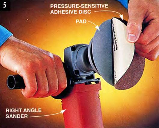 Pressure-sensitive adhesive discs have a wider sanding area and are a good choice for more aggressive sanding sessions