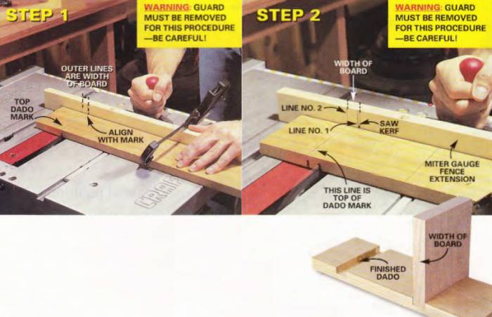 Here's how to cut dados without a dado blade stack