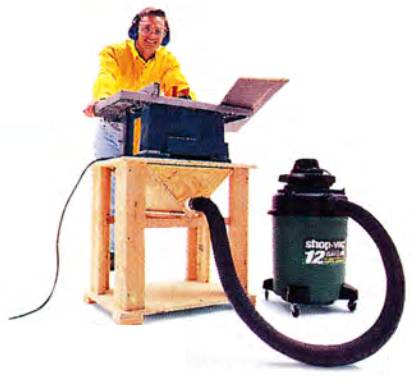 Connecting a shopvac to the table saw station will further improve your dust collection capacity