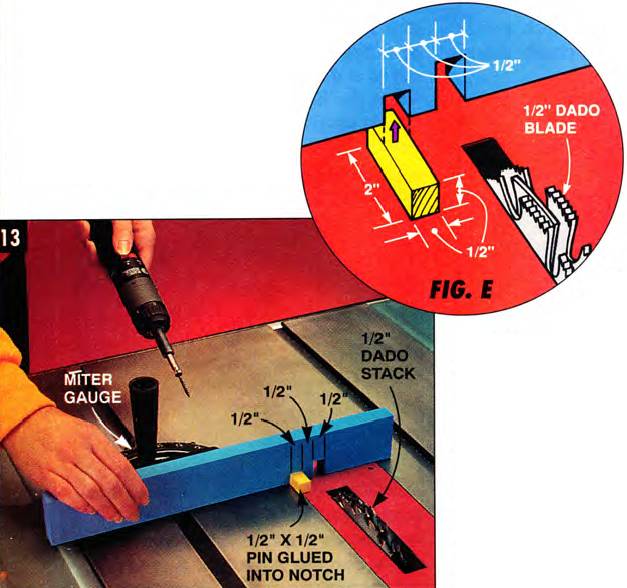 Screw this simple box joint jig to your miter gauge and you are ready to start cutting them