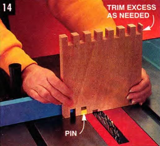 Create the fingers and trim the excess as needed